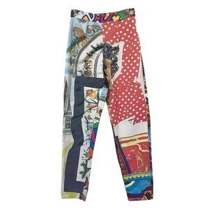 MOSCHINO Jeans Printed Pants Vtg Designer Size IT 42 (26” waist) Print Pattern